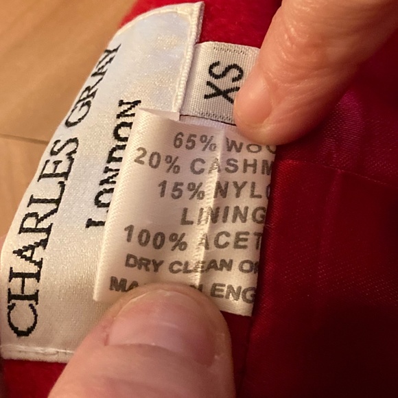 Charles Gray Wool Cashmere Blend Coat - Picture 5 of 5